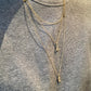 18K INITIAL - PLAIN OR DIAMOND - CHARM