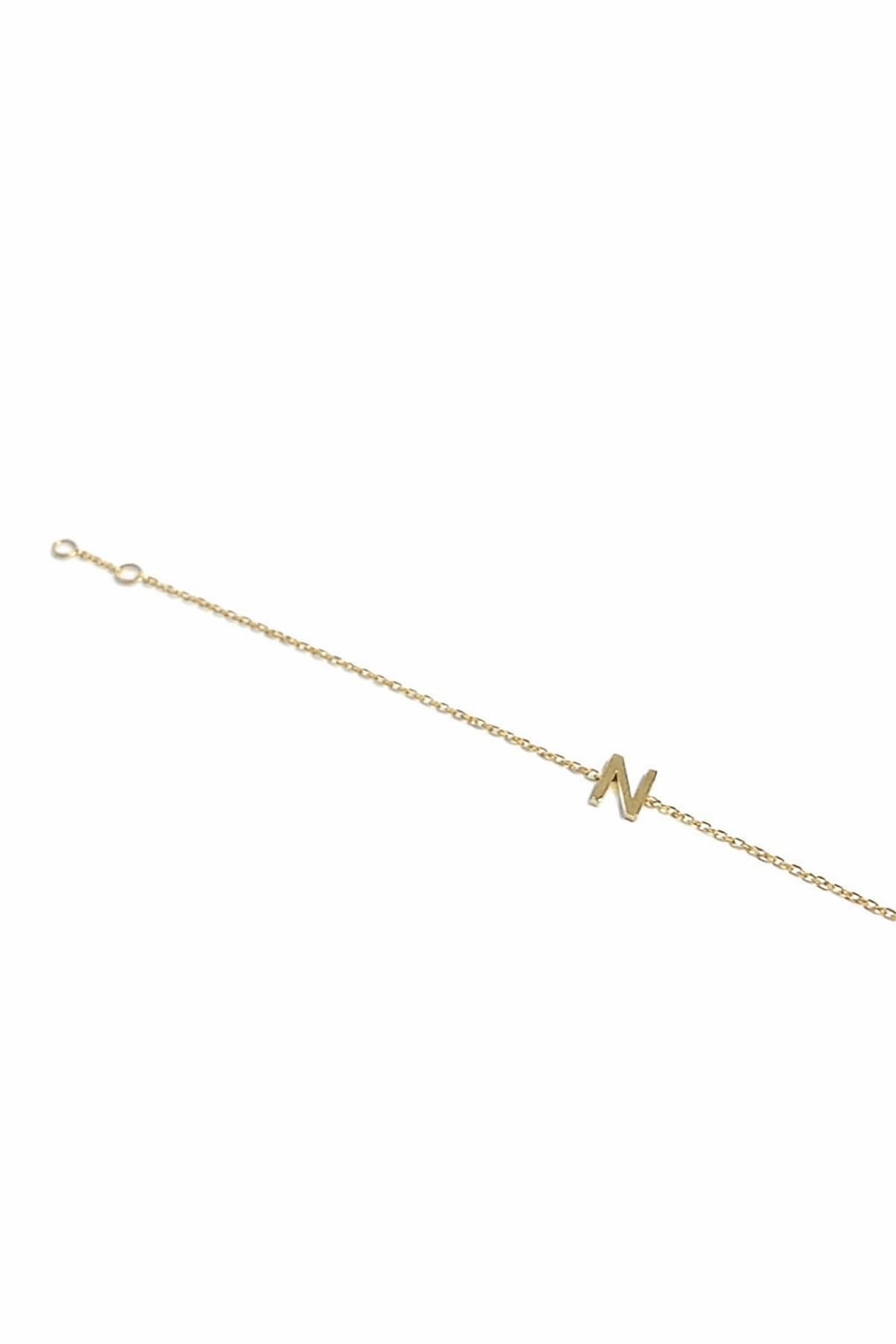 18K INITIAL BRACELET or NECKLACE