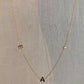18K INITIAL BRACELET or NECKLACE